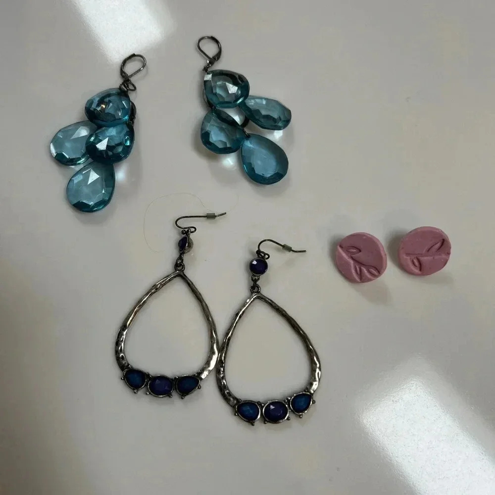 Lot of‎ 3 pairs of Statement Earrings